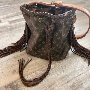 Tasseled Louis Vuitton Bucket Bag